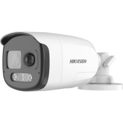 Hikvision ColorVu 2MP bullet  3.6mm lens 40m illumination  130dB WDR  microphone  built-in strobe-light & siren  12VDC 