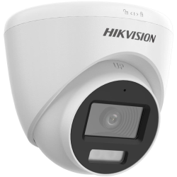 Hikvision Turbo HD 5MP turret  2.8mm lens 40m hybrid IR/ 20M white light microphone  12VDC 