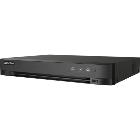 Hikvision AcuSense 8ch 1080p DVR  1 SATA up to 10TB  Motion 2.0 false alarm filtering  8 audio input  8/4 alarm IO 