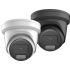 Hikvision ColorVu 4MP turret  2.8mm lens 30m illumination  130dB WDR   microphone  1 audio/ 1 alarm I/O  built-in strobe-light & siren 12VDC/POE 