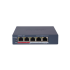 Hikvision 4 port Smart POE switch 60w POE budget  Hikvision topology management  1 10/100 RJ45 uplink 