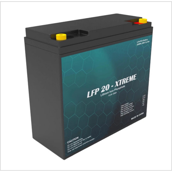 GSS Lithium Iron Phosphate(LiFePO4) Battery, 12.8V, 20ah, 256Wh - 6000 Cycles @ 80% DOD - Grade A1  FIRST LIFE Lithium Cells - 3 Year Warranty
