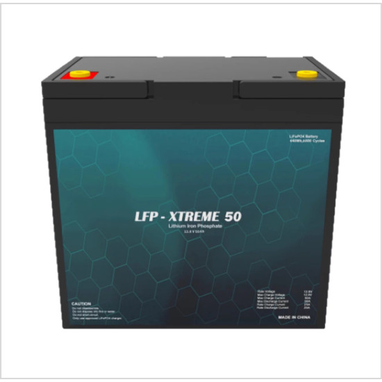 GSS Lithium Iron Phosphate(LiFePO4) Battery, 12.8V, 50ah, 640Wh - 6000 Cycles @ 80% DOD - Grade A1  FIRST LIFE Lithium Cells - 3 Year Warranty